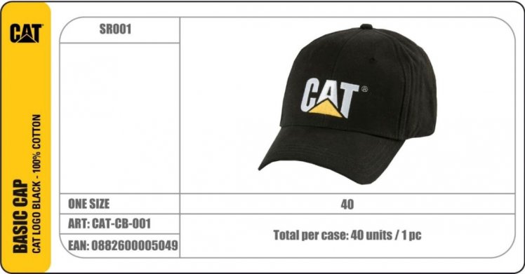 Caterpillar Baseballsapka SR001 Basic Cap CAT-CB-001