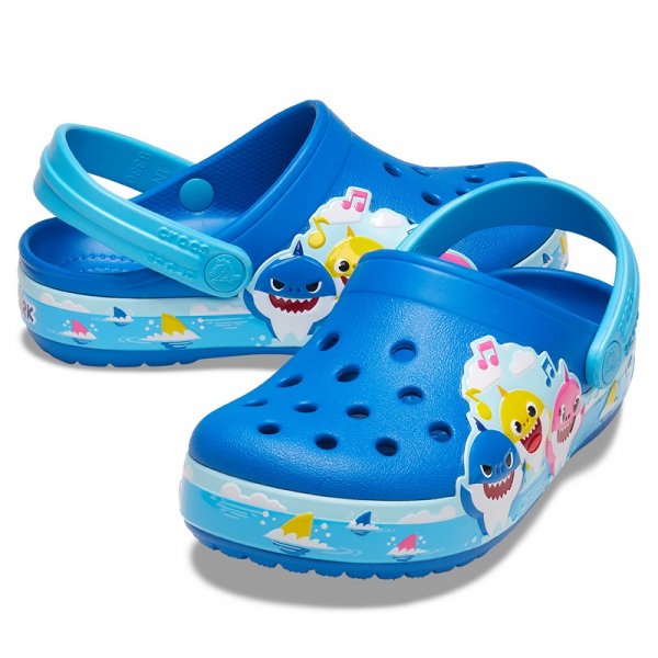 Crocs Gyerek Papucs 21 Crocs FunLab Baby Shark Band Clog K 206704-4JL