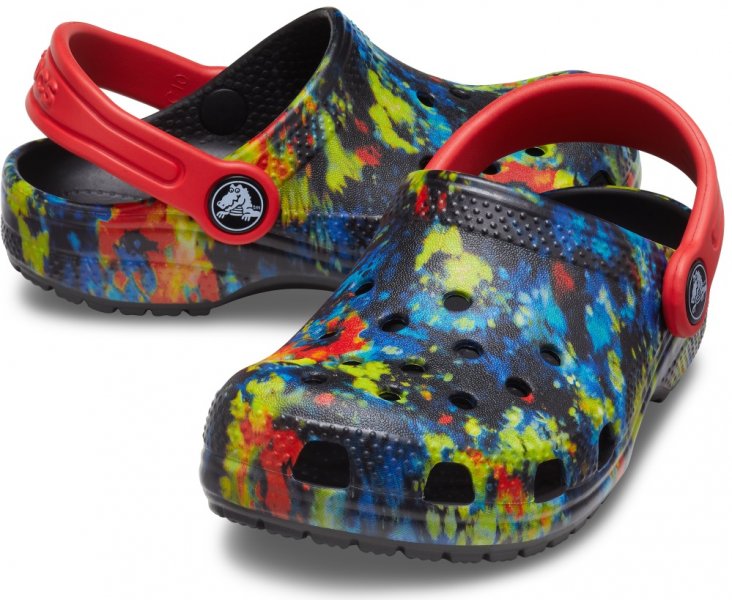 Crocs Gyerek Papucs Classic TieDye Graphic Clog T 206994-4SW