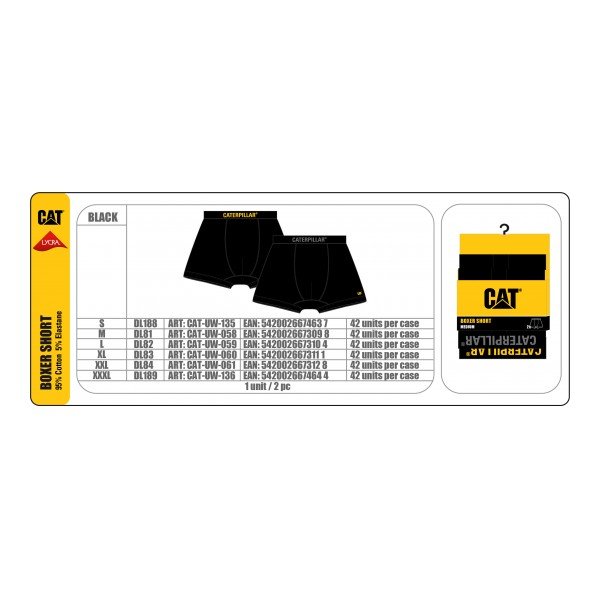 Caterpillar Férfi Alsónadrág (boxer) DL189 Boxerals 2-pack CAT-UW-136