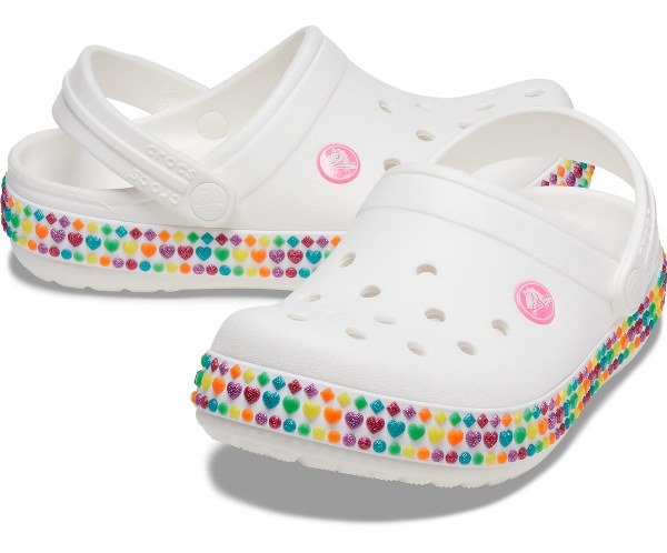 Crocs Gyerek Papucs Crocband Gem Band Clog K 207605-100 Crocs Gyerek Papucs Crocband Gem Band Clog K 207605-100