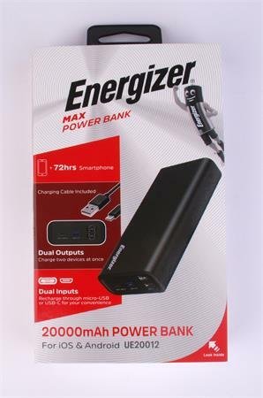 ENERGIZER MAX POWERBANK 20000 MAH UE20012