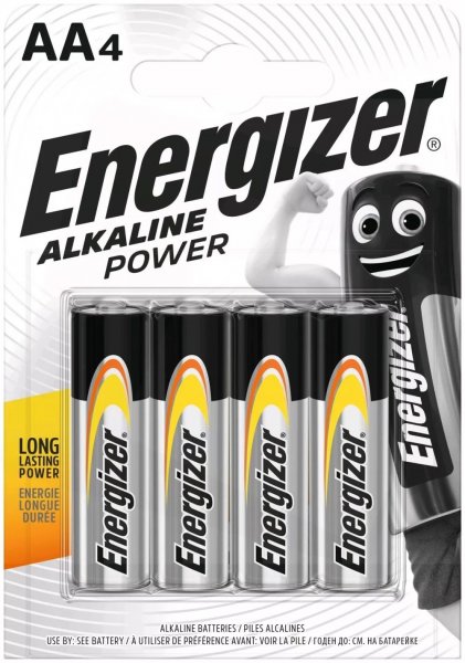 Energizer Alkaline Power AA Tartós Alkáli CERUZA Elem LR6 4DB/CSOM