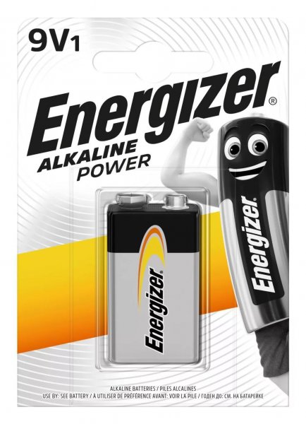 Energizer Alkaline Power Tartós Alkáli 9 Voltos Elem LR6