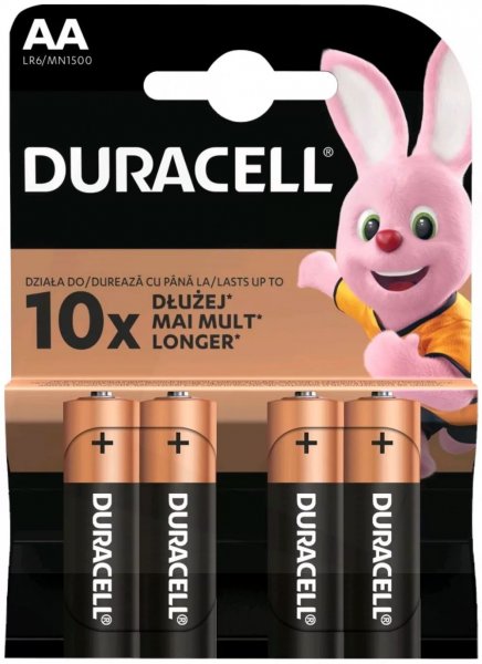 Duracell Basic AA MN1500 LR6 Ceruza Alkáli Elem 4db/Csom