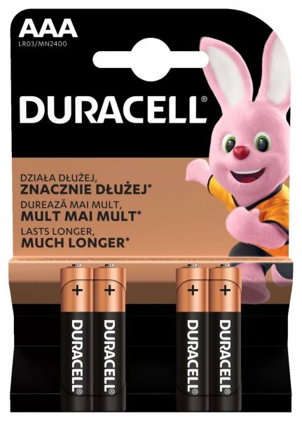 Duracell Basic AAA MN2400 LR6 Mikro Ceruza Alkáli Elem 4db/Csom