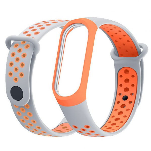 Xiaomi Mi Band 3 és Mi Band 4 okoskarkötő dupla sport pótszíj