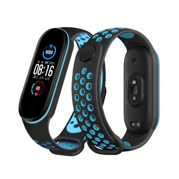 Xiaomi Mi Band 5 / Mi Band 6 okoskarkötő dupla sport pótszíj 10 színben