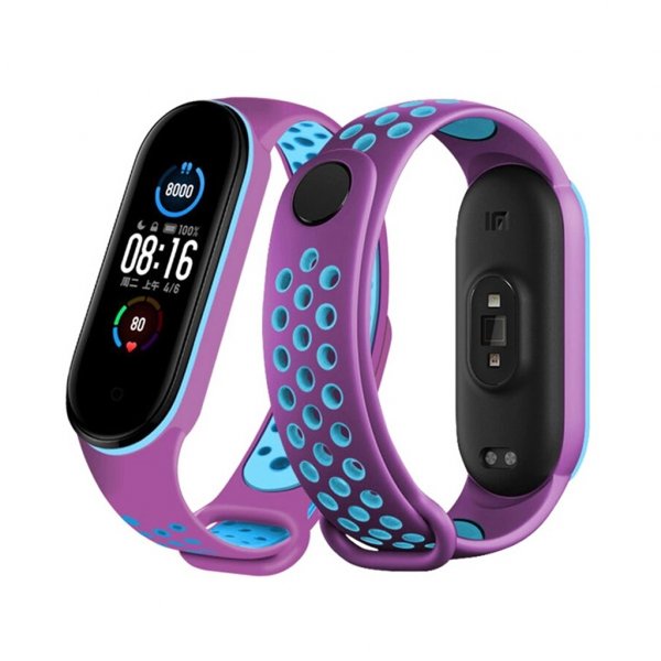 Xiaomi Mi Band 5 / Mi Band 6 okoskarkötő dupla sport pótszíj 10 színben