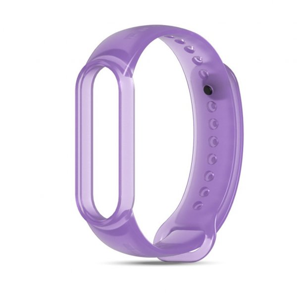 Xiaomi Mi Band 5 és Mi Band 6 okoskarkötő áttetsző szilikon pótszíj