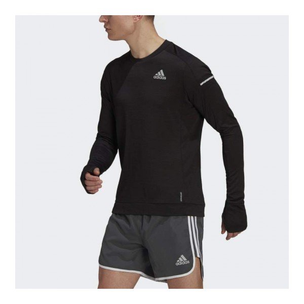 Adidas Férfi Hosszú Ujjú Futópóló COOLER LONGSLEE GK3769