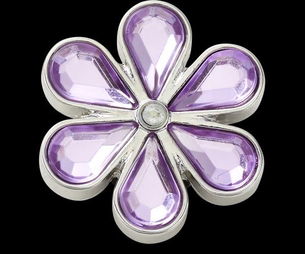 Crocs Jibbitz Purple Blinged Out Daisy 10012296