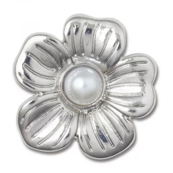 Crocs Jibbitz Silver Mnchrm Daisy 2 10013405 Crocs Jibbitz Silver Mnchrm Daisy 2 10013405