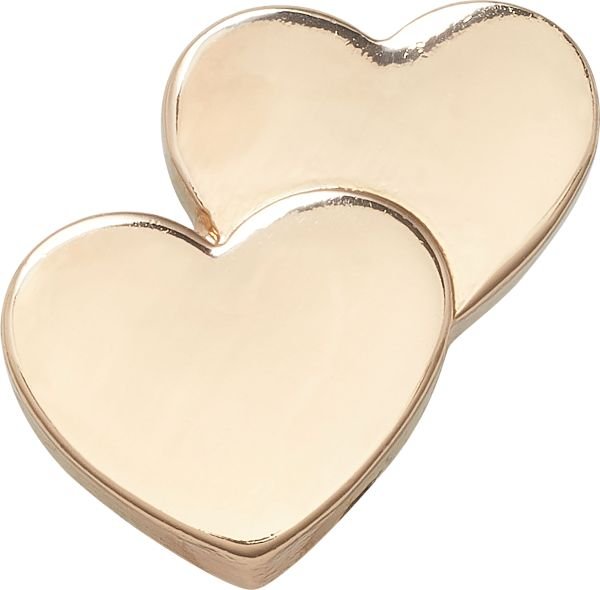 Crocs Jibbitz Gold Double Heart 10009601