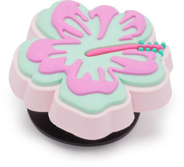 Crocs Jibbitz Turquoise and Pink Hibiscus 10014565 Crocs Jibbitz Turquoise and Pink Hibiscus 10014565