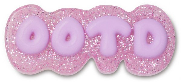 Crocs Jibbitz Purple Glitter OOTD 10014805