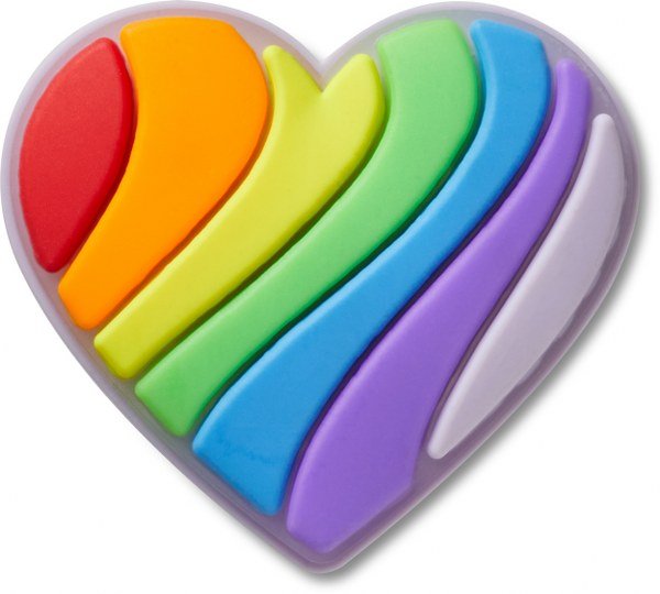 Crocs Jibbitz Pride Rainbow Heart 10015456 Crocs Jibbitz Pride Rainbow Heart 10015456