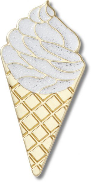 Crocs Jibbitz Gold Vanilla Waffle Cone 10015498 Crocs Jibbitz Gold Vanilla Waffle Cone 10015498