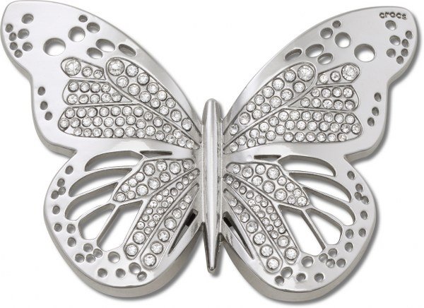 Crocs Jibbitz Silver Cutout Butterfly 10015709 Crocs Jibbitz Silver Cutout Butterfly 10015709