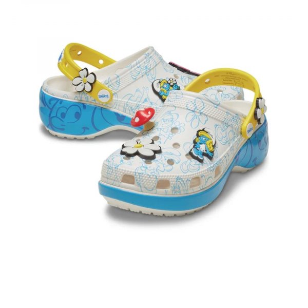 Crocs Női Papucs Smurfs Platform Clog 210822-90H