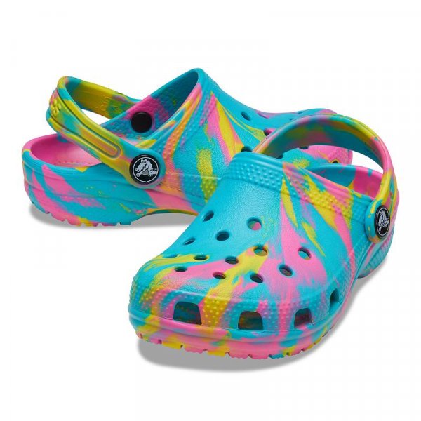 Crocs Gyerek Papucs Classic Marbled Clog T 206838-4SM