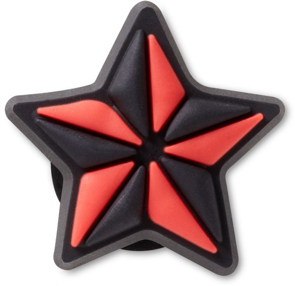 Crocs Jibbitz Black and Red Star Tattoo 10015552