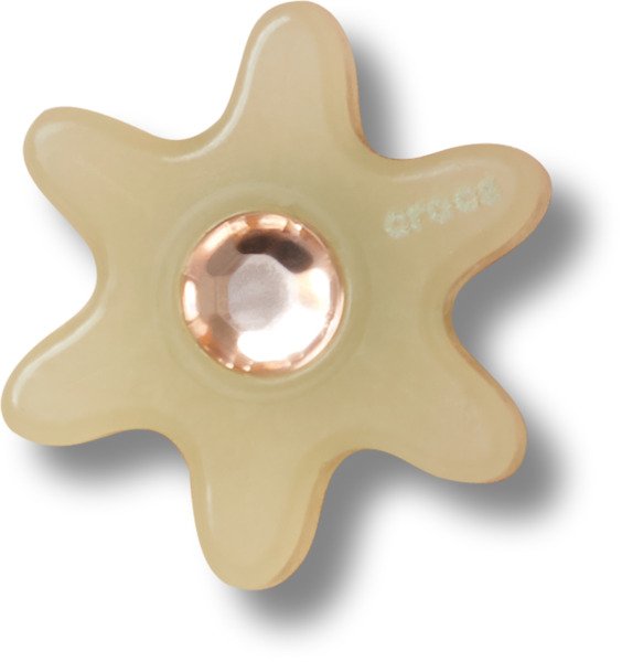 Crocs Jibbitz Tan Flower with Gem 10014699