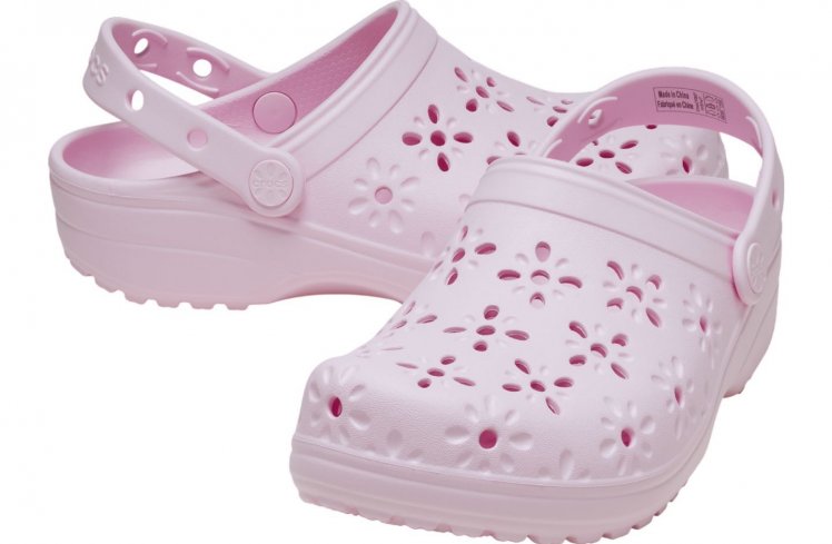 Crocs Papucs Classic Floral Cut Out Clog 210927-6ZW Crocs Papucs Classic Floral Cut Out Clog 210927-6ZW
