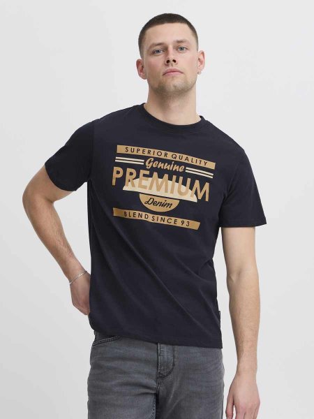 Blend Férfi Póló Denim Tee 20718180-194007