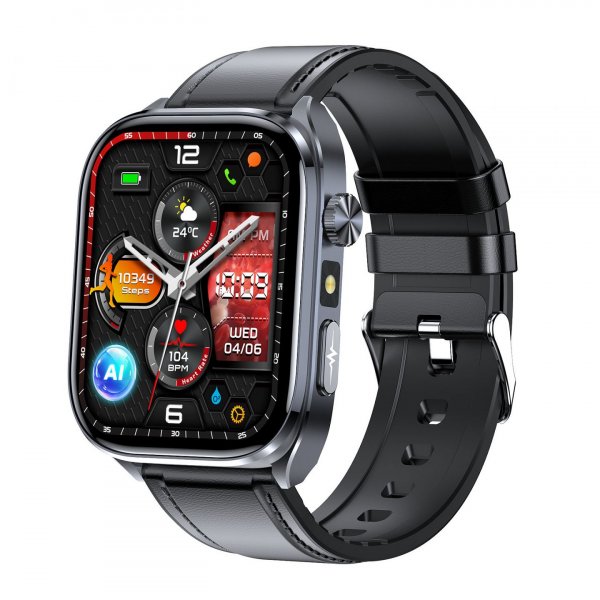 MF21 Magyar Nyelvű Okosóra, Vércukor, EKG, vérnyomás és pulzusmérő