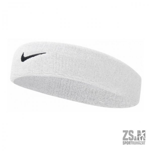Nike Fejpánt SWOOSH HEADBAND WHITE/BLACK  N.NN.07.101