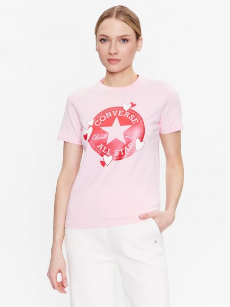 Converse Női Póló RADIATING LOVE SS SLIM GRAPHIC TEE 1 10025493-A03-684