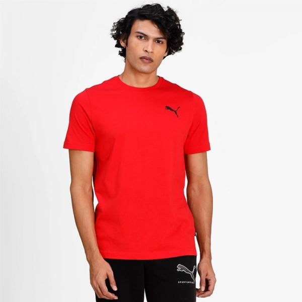 Puma Férfi Póló ESS Small Logo Tee High Risk Red-High Ri 586668-47