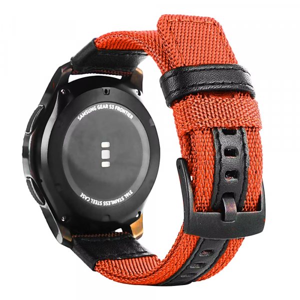 Nylon és Bőr 22mm Okosóra pótszíj