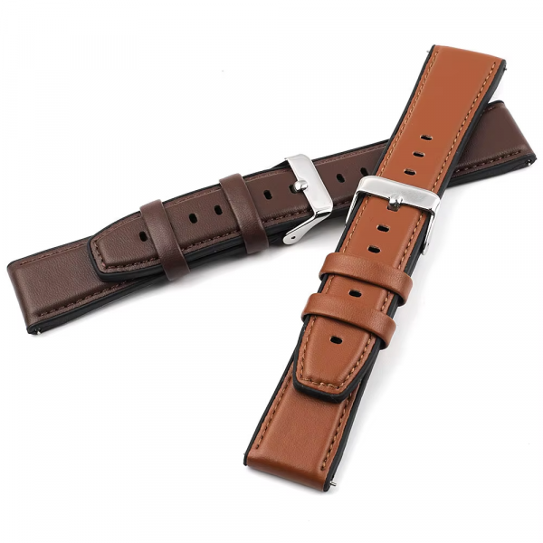 Puha Bőr Belül Szilikon 20mm óraszíj