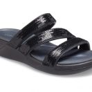 Crocs Női Szandál Crocs Boca Sequin Strappy Wedge W 207645-001