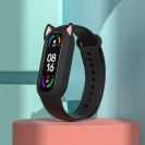 Xiaomi Mi Band 3 Mi Band 4 Mi Band 5 Mi Band 6 Mi Band 7 okoskarkötő cicás pótszíj