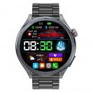 MF22 magyar nyelvű okosóra EKG, vérnyomás és vércukorszint mérés, pulzusfigyelés, Ajándék Fém Pótszíjjal