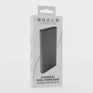 QUALO QPB10-LD-23-18 10000mAh Powerbank, LED Kijelzővel, 23W, Gyors Töltés, Szürke