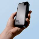 Forever TB-300L PD QC 22,5W, 20000mAh powerbank, fekete - Gyors Töltés