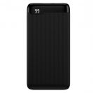 Setty SPBL10 10000mAh Powerbank, LCD Gyors Töltés és LCD Kijelző, Fekete