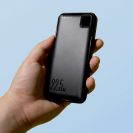 Forever TB300M PD QC 10000 mAh 22,5W Powerbank, Gyors Töltés Fekete