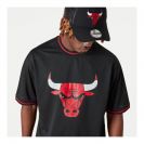 New Era Férfi Póló MAJICA NBA MESH TEAM LOGO OVRSZD TEE CHIBUL BLK 13083910