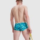 Speedo Férfi Úszónadrág (boxer) Geo Stripe V 17cm Club Training Allover Brief (UK) 8-12848G641