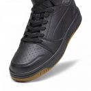 Puma Férfi Utcai Cipő Rebound v6 PUMA Black-Shadow Gray-Gum 392326-06