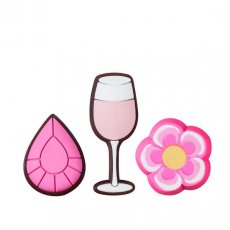 Crocs Jibbitz Pink Sandal Backer 3 Pack 10009523