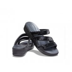 Crocs Női Szandál Crocs Boca Sequin Strappy Wedge W 207645-001