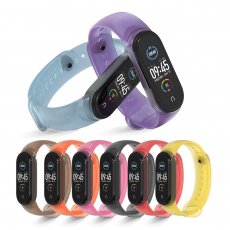 Xiaomi Mi Band 5 és Mi Band 6 okoskarkötő áttetsző szilikon pótszíj