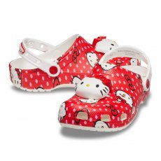 Crocs Papucs Hello Kitty Red Classic Clog 210575-90H