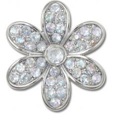 Crocs Jibbitz Silver Mnchrm Daisy 1 10013403